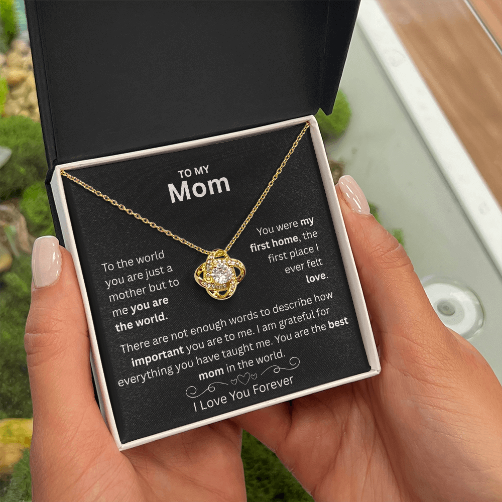 To My Mom - I Love You Forever - Necklace Gift Set