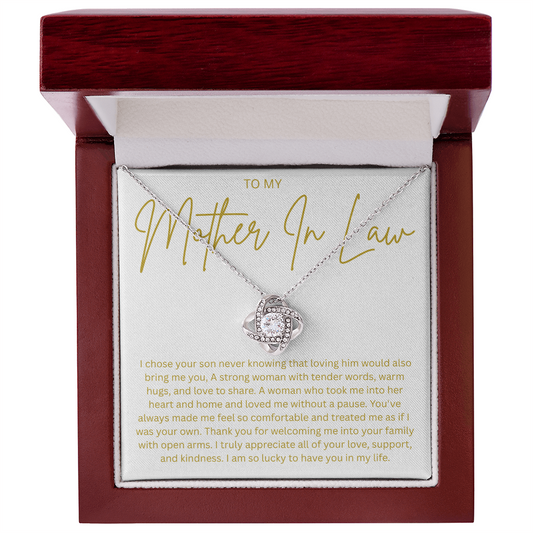 Mother In Love Gift, Mother's Day Gift, Mother Of The Groom Gifts, Mother In Law Necklace