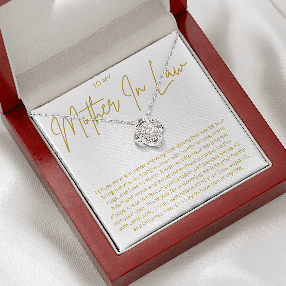 Mother In Love Gift, Mother's Day Gift, Mother Of The Groom Gifts, Mother In Law Necklace