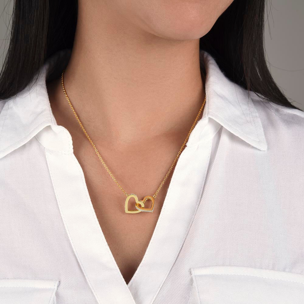 To My Lovely Daughter - Love Mom - Necklace Gift Set